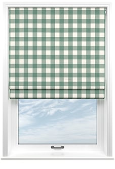 Gingham, Daws - Twist&Fit Roman Blind